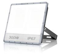YIQIBRO Faretto LED da Esterno 300W, 2 in 1 30000LM 6500K Bianco Freddo Faro LED Esterno con Trasformatore, IP67 Impermeabile Luce di Sicurezza per Giardino Garage Fabbrica Stadio Patio Posteggio