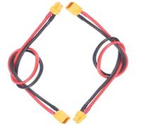 Yiqigou 2pcs Connettori XT30 Maschio a XT30 Femmina Cavo di Prolunga con Cavo in Silicone da 30 cm 16AWG