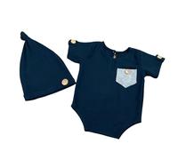 YiQinzcxg 1 set di pagliaccetti con cappello a nodo coordinato Solid Photoshoots puntelli per feste di compleanno Baby Wear