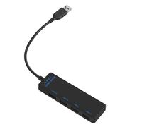 YiQinzcxg Adattatore per hub USB 3.0 compatto a 4 porte USB per computer desktop e laptop più dispositivi con cavo da 20 cm