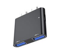 YiQinzcxg Adattatore portatile USB C multiporta docking station per notebook Quick Heat Dissipation Plugs e giochi Office espansione