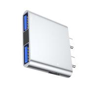 YiQinzcxg Adattatore portatile USB C multiporta docking station per notebook Quick Heat Dissipation Plugs e giochi Office espansione