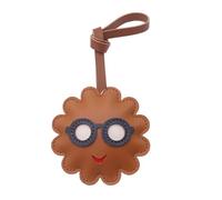 YiQinzcxg Allegro fascino floreale in pelle PU portachiavi ornamento uso versatile per zaini bagagli cerniera regalo dare portachiavi alla moda per borse, h, Taglia unica