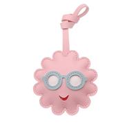 YiQinzcxg Allegro fascino floreale in pelle PU portachiavi ornamento uso versatile per zaini bagagli cerniera regalo dare portachiavi alla moda per borse, f, Taglia unica