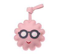 YiQinzcxg Allegro fascino floreale in pelle PU portachiavi ornamento uso versatile per zaini bagagli cerniera regalo dare portachiavi alla moda per borse, g, Taglia unica
