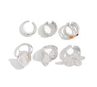 YiQinzcxg Anelli per fiori multiuso con decorazioni di perline, design regolabili per una comoda usura a qualsiasi impronta digitale