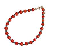 YiQinzcxg Bracciale di perle regolabile, design moderno e vivace a contrasto, accessorio versatile per donne alla moda, abbigliamento casual, bracciale vintage con perle, Taglia unica, come descritto