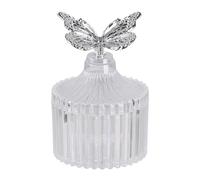 YiQinzcxg Ciotola per dolciumi in plastica pronta per il matrimonio con norme di farfalla e scomparti a strati, contenitore per caramelle con coperchio