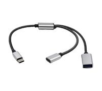 YiQinzcxg Multidevice Connection USB C Maschio Fino a 2 Femmina Y Splitter 480 Mbit/S Sincronizzazione Dati E Cavo di Carica Per Laptop