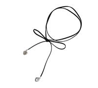 YiQinzcxg Trendy Bowtie - Collana con ciondolo a forma di fiocco, lunghezza regolabile, per feste e abbigliamento casual, tutti gli accessori più vecchi