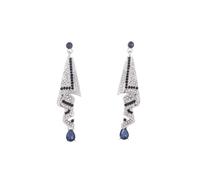 YIQPKUM Elegante Orecchini Cristallo Geometrico Lega di Zinco Gioiello Accessorio Dichiarazione Regalo per Donna Compleanno Festa Charm (Placcato in argento)