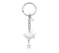 YIQPKUM Portachiavi Luna Stella Pianeta Estetico Acciaio Celeste Borsa Auto