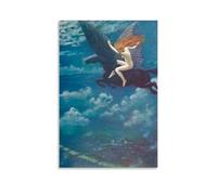 YiQuSoft Poster su tela con Edward Robert Hughes Dream Idyll (A Valkyrie), C. 1902, stampa artistica da parete decorativa, stile moderno, senza cornice, 30 x 45 cm