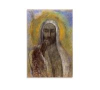 YiQuSoft Stampa artistica da parete su tela con immagine di Odilon Redon il Cristo del Silenzio, decorazione per la casa, senza cornice, 20 x 30 cm