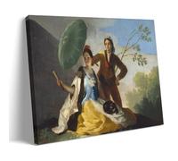 YiQuSoft Stampa artistica da parete su tela con motivo Francisco De Goya l'ombrellone, decorazione artistica da parete per soggiorno e camera da letto, stile cornice, 20 x 30 cm