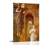YiQuSoft Stampa artistica da parete su tela con stampa di Edward Burne-Jones The Annunciation, idea regalo, decorazione per la casa, con cornice, 40 x 60 cm
