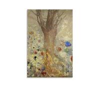 YiQuSoft Stampa artistica su tela con immagine di Odilon Redon il Buddha, 1904, decorazione artistica da parete per soggiorno, casa, senza cornice, 60 x 90 cm