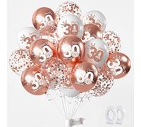 Yiran Palloncini Compleanno 30 Anni Oro Rosa,Decorazioni Festa Compleanno Decorazioni 30 anni Compleanno per Ragazzo Ragazze,Oro Rosa Palloncini Compleanno 30 anni per Decorazioni Festa 30 Compleanno