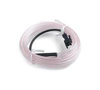 Yirepny Striscia LED per interni auto, luci al neon USB - 1 M/2 M/3 M/5 M incandescente elettroluminescente (EL), kit di illuminazione ambientale per interni auto, bianco 32 A