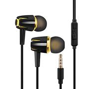 Yirepny uricolari cablati durevoli auricolari microfono e controllo del volume Suono chiaro dei bassi profondi Isolamento del rumore nelle cuffie auricolari, auricolari per telefoni cellulari, laptop