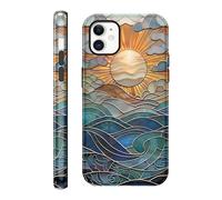 Yirlbey Cover per iPhone 12/iPhone 12 Pro Frammenti, Aesthetic Colore Sole Motivi Print,Sottile Silicone Custodia Disegno per Ragazza Donne,Antiurto Anticaduta Bumper Protettiva Case per iPhone12 6,1"