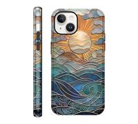 Yirlbey Cover per iPhone 14/iPhone 13 Frammenti, Aesthetic Colore Sole Motivi Print, Sottile Silicone Custodia Disegno per Ragazza Donne, Antiurto Anticaduta Bumper Protettiva Case per iPhone13 6,1"