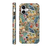 Yirlbey Cover per iPhone 16 Fiori, Aesthetic Colore Flower Motivi Print, Sottile Silicone Custodia Disegno per Ragazza Donne, Antiurto Anticaduta Bumper Protettiva Case per iPhone16 6,1"