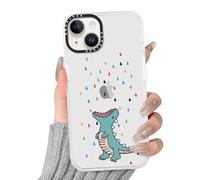 Yirlbey Trasparente Cover per iPhone 15 Plus 6,7", Aesthetic Dinosaurier Motivo Disegni per Donne Ragazze, Silicone Custodia Telaio Flessibile e Retro in PC Protettiva Case per iPhone 15Plus, Animato