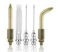 Yirnno Punta dell'ago della pistola per ingrassaggio, ago con adattatore, adattatore per naso, raccordo per grasso dell'ago, ago iniettore per giunti sferici e applicazioni di ingrassatore, utilizzato