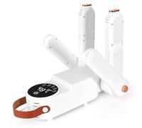 Yirochan Asciugascarpe elettrico con timer, pieghevole, 4 ripiani regolabili, scalda guanti, con soffiatore di calore, asciugatura rapida per scarpe, guanti, cappelli, calze, eliminazione degli odori