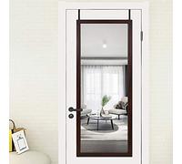 YIROCK Ardour Van BEHOME Door Mirror, Full Length Mirror, 18"x51" Over The Door Mirror Door Hanging Mirror, Wall Mirror for Home and Office - Brown