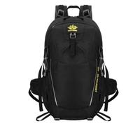 YIRONER 40-45L Large Capacity Outdoor Sports Backpack Short Trip Going Camping Hiking Bag Unisex(Black,50 * 31 * 25CM)