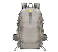 YIRONER 40-45L Large Capacity Outdoor Sports Backpack Short Trip Going Camping Hiking Bag Unisex(Gray,50 * 31 * 25CM)