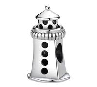 YiRong Jewelry Ciondolo a forma di faro, in argento Sterling 925, a forma di torre, ciondolo a forma di torre, per braccialetti Pandor, Argento sterling