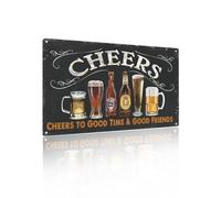 Yiruhe Decorazione vintage per la casa, bar, pub, birra, applauso, 20,3 x 30,5 cm, decorazione da parete per uomo (2406)