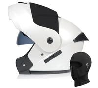 Yirunfa Caschi Moto Reverse Flip-Up - Casco Jet Crash modulare a Doppia Visiera per Corse, Sport e Turismo - Caschi Moto per Adulti omologati per la circolazione Stradale 22.06