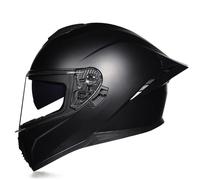 Yirunfa Casco da Moto Integrale con Visiera per Uomini e Donne, Omologato ECE Casco Moto Fuoristrada pourMotocross Scooter Motorino, Quattro Stagioni Protezione di Sicurezza