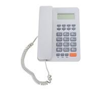 Yisawroy VTC-500 Telefono fisso con cavo con pulsante vivavoce e musica in attesa, perfetto per casa, hotel e ufficio, allarme impostazione telefono