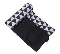 YISENJEE Astuccio Arrotolabile Penne Astuccio Portapenne Con Motivo Geometrico E Tenda In Tela, Grande Capacità-Black Triangle-48 Holes