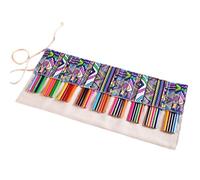 YISENJEE Astuccio Rotolo Astuccio Portapenne In Tela Di Grande Capacità Con Stampa A Tenda, Borsa Portapenne Colorate-Ethnic Prints-48