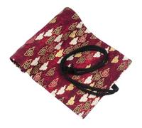 YISENJEE Custodia Per Avvolgere La Matita Tenda Avvolgibile In Tela Per Penne E Astuccio Arrotolabile In Cotone Con Motivo A Fiori Di Ciliegio Jindouyun-Red Somersault Cloud-24 Holes