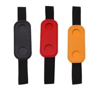 YISENJEE Custodia per penna con elastico, clip per penna, confezione da 3, custodia protettiva in pelle PU per penna stilografica, colore scuro