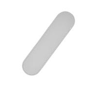 YISENJEE Custodia per penne ovale semichiusa in pelle PU spessa 16,1 cm * 4,2 cm, custodia per penna a sfera, grigia, 8 pezzi