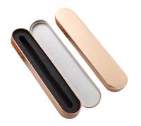 YISENJEE Custodia protettiva per penna in metallo satinato, astuccio per matite lungo, scatola di latta, astuccio per matita per sopracciglia