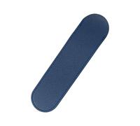 YISENJEE Portapenne ovale semichiuso in pelle PU spessa 16,1 cm * 4,2 cm, penna a sfera, custodia per penna, blu scuro, 8 pezzi