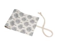 YISENJEE Rotolo Per Penne Colorate Pennarello In Tela Con Motivo Vegetale, Tenda, Matita Per Schizzi, Borsa Arrotolabile, Astuccio In Bundle-Small White Tree-60 Holes