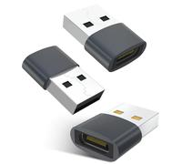 YISH Adattatore USB C a USB 2.0 (3 Pezzi) - USBC Femmina a USBA Maschio Adattatore 480Mbps & Carica Rapida Type C a A Convertitore Compatibile con iPhone 16 15 Pro Max Galaxy S25 S24 iPad MacBook