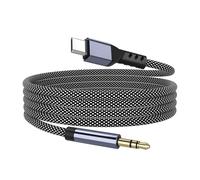 YISH Cavo Aux USB C 1M：Jack USB C Audio Cavo Tipo C a 3.5mm Aux Jack Nylon Compatibile con iPhone 17 Pro/16 Pro Max Plus Samsung Galaxy S25/S24/S23 Ultra Pixel iPad Pro Audio per Auto