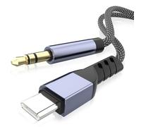 YISH Cavo Aux USB C - Cavo Jack 1M da 3.5 mm a USB C Chip DAC Hi-Fi, Involucro Alluminio Rivestimento Nylon Compatibile con iPhone 17 16 15 Samsung S26 S25 S24 S23 Altoparlanti per Auto Cuffie