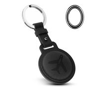 YISH Portachiavi Apple Airtag Compatto: Compatibile Con Airtag de Apple, Design Elegante e Funzionale, Può Essere Utilizzato per Gli Zaini, Nero